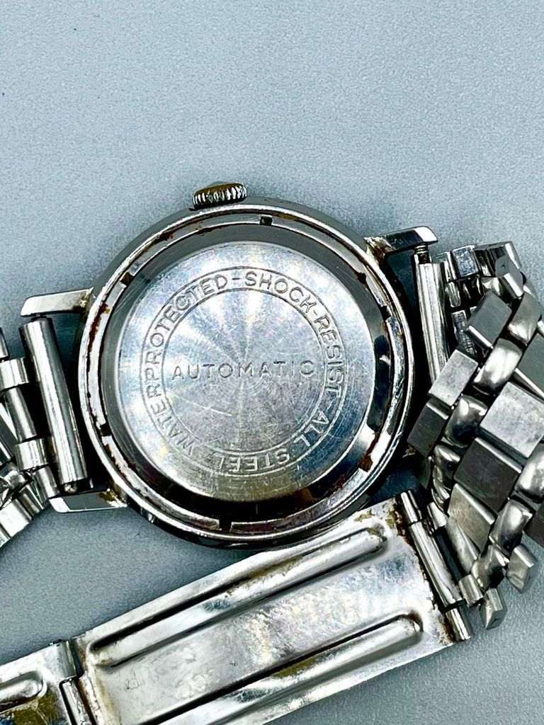 "Poljot" (ПОЛЁТ) automatic wristwatch, Soviet, with Cuban FAR presentation engraving - Image 4
