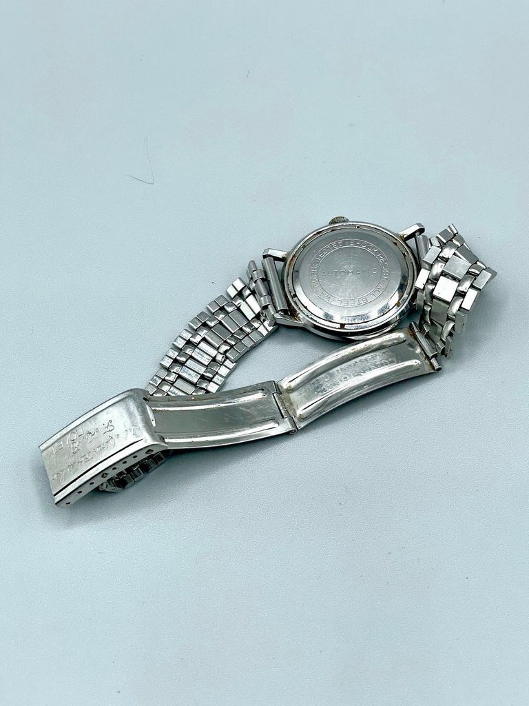 "Poljot" (ПОЛЁТ) automatic wristwatch, Soviet, with Cuban FAR presentation engraving - Image 5