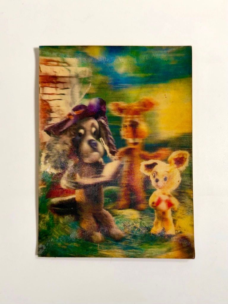 Lenticular ("tercera dimensión") 3-D postcard — «Hasta luego, Barranquilla»
