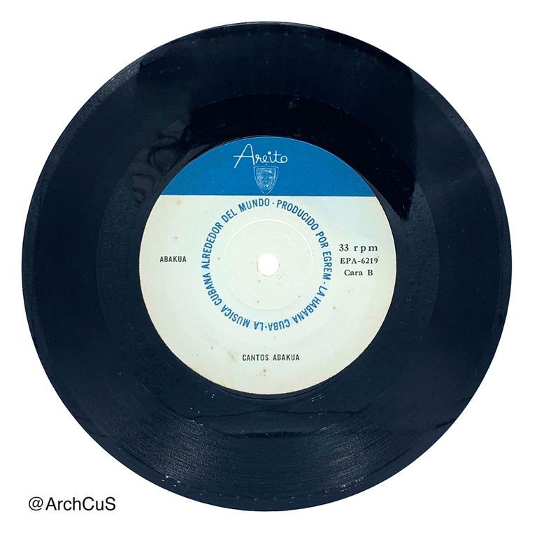 EP record "Abakuá" (Areíto/EGREM 7″ 33⅓ rpm gatefold EP, EPA-6219) - Image 4