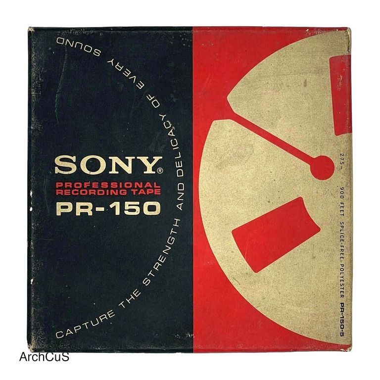 Home-recorded reel-to-reel tape, "Cinta #6," in Sony PR-150 box