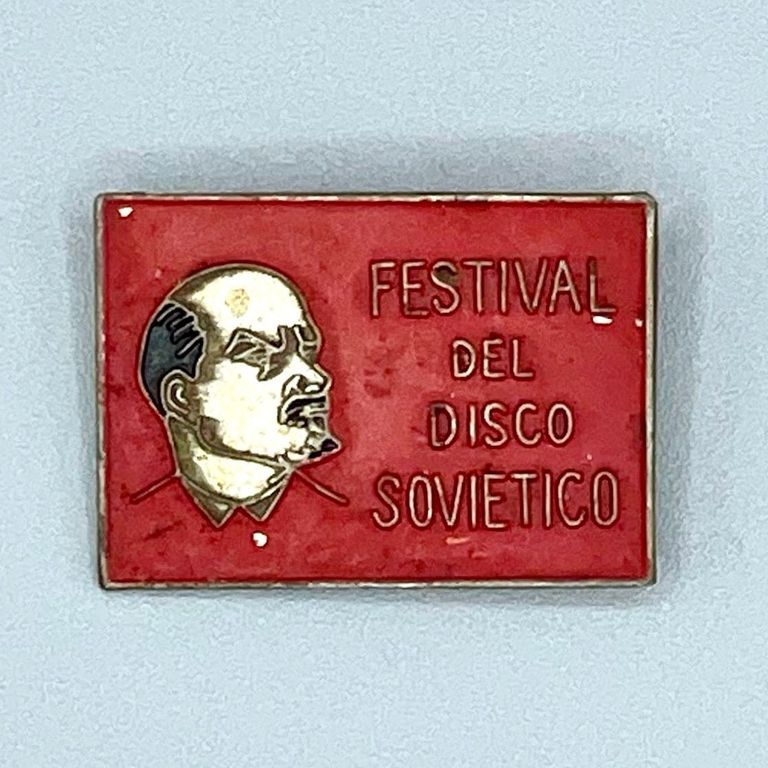 Event badge — "Festival del Disco Soviético"