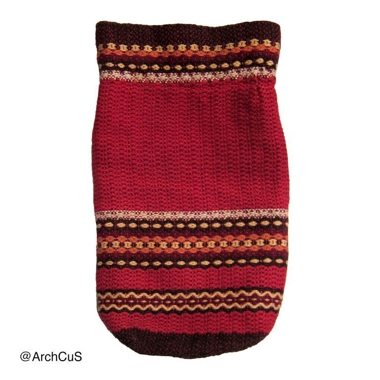Patterned drawstring pouch
