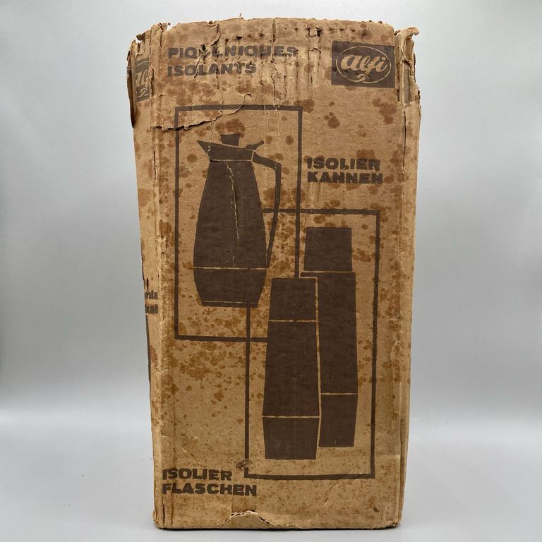 Alfi "DUR" Vacuum Flask with Leather Strap and Original Box