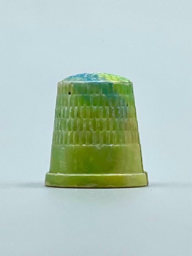 Sewing thimble, molded plastic