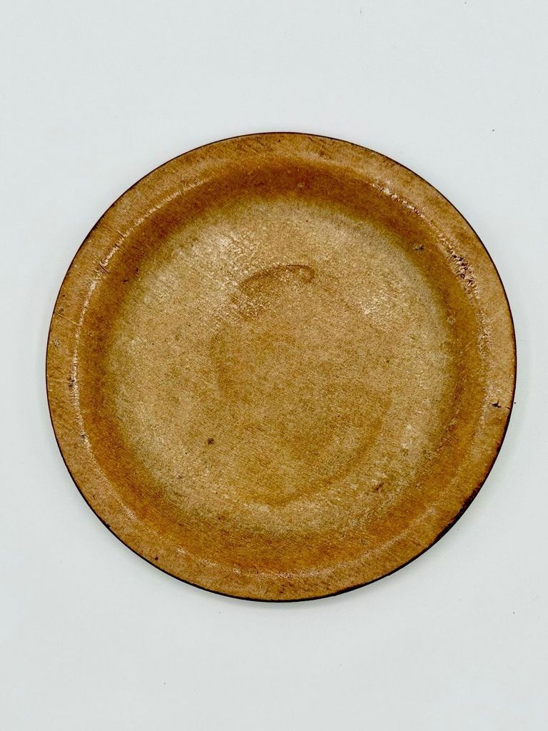 "SIlva" drink coaster, turned-wood — set of four