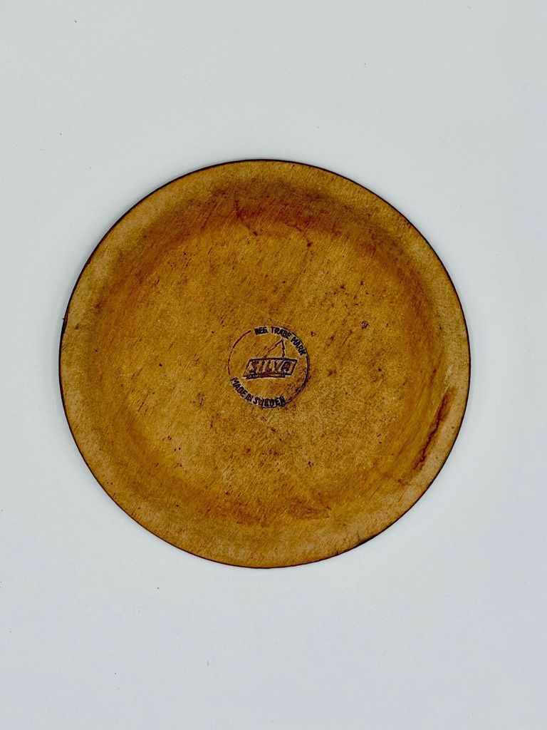 "SIlva" drink coaster, turned-wood — set of four - Image 2