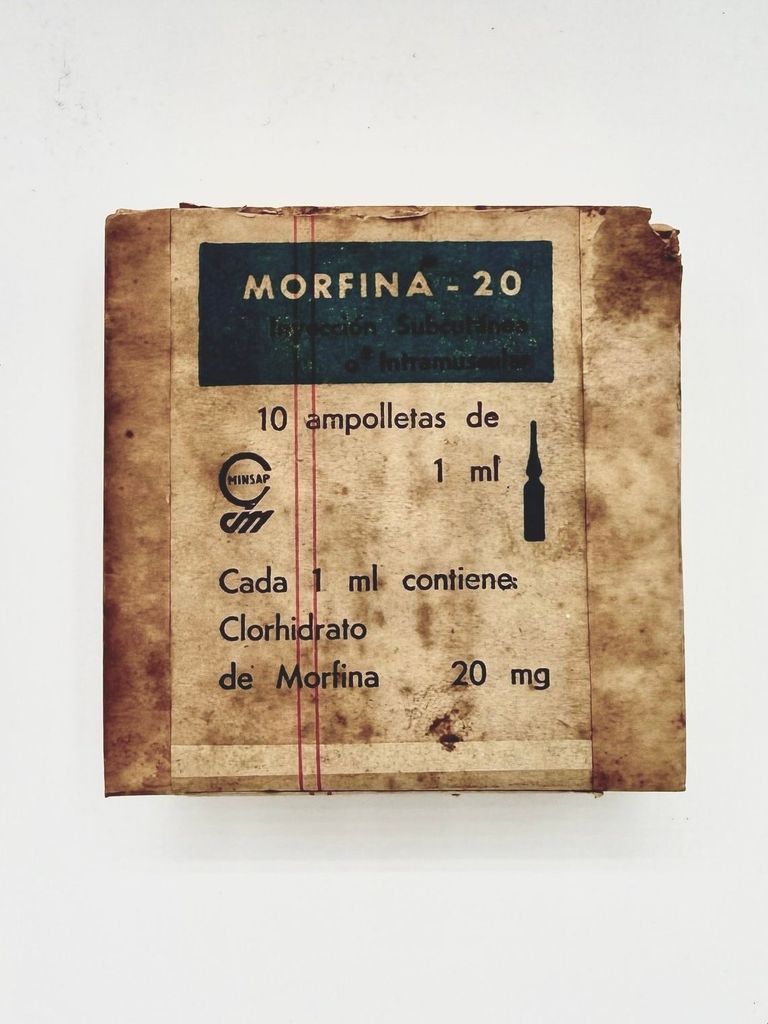 Morfina-20 (morphine hydrochloride) injectable ampoule box - Image 2