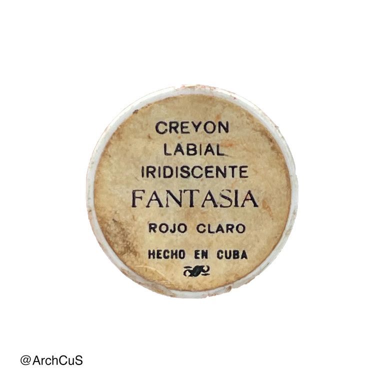 Empty "Fantasía" iridescent lipstick (Creyón labial iridiscente Fantasía) container - Image 2