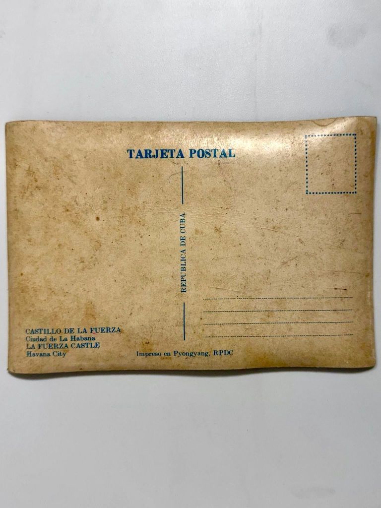 Lenticular 3-D tourist postcard — Castillo de la Real Fuerza, Havana (printed in Pyongyang, DPRK) - Image 2