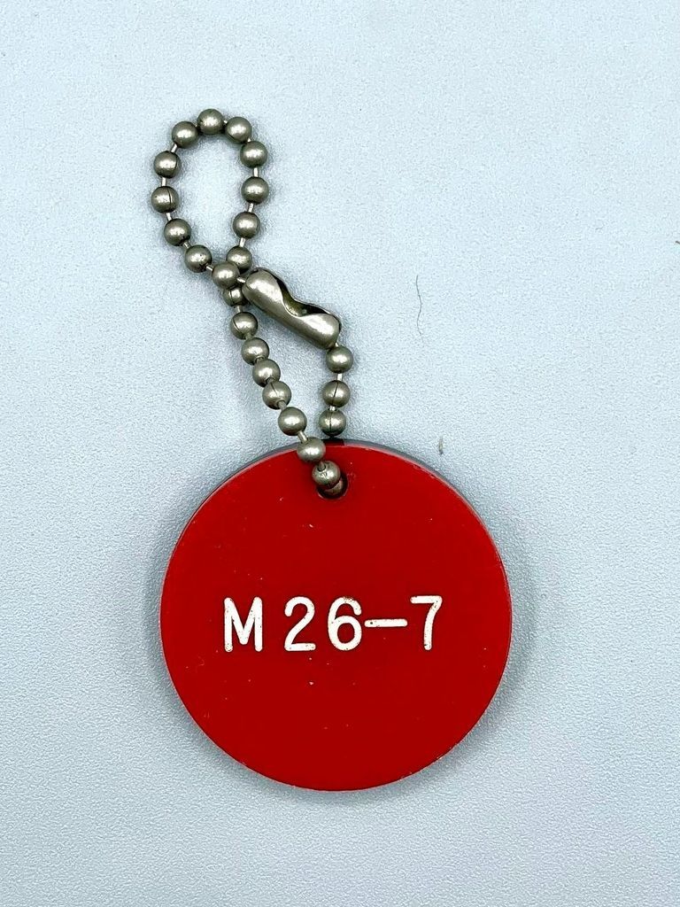 Double-sided "M 26-7" keychain fob (Movimiento 26 de Julio) - Image 2