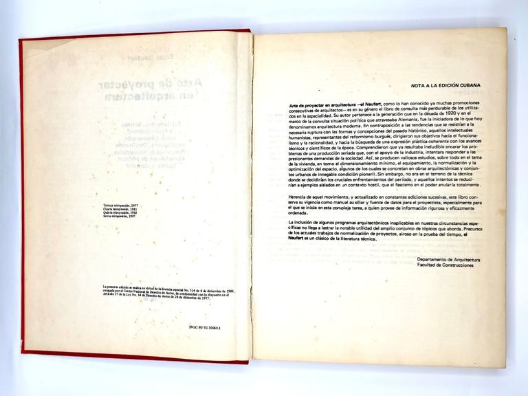 Arte de proyectar en arquitectura, by Ernst Neufert (Edición Revolucionaria), Sixth Reprint, 1987 - Image 3