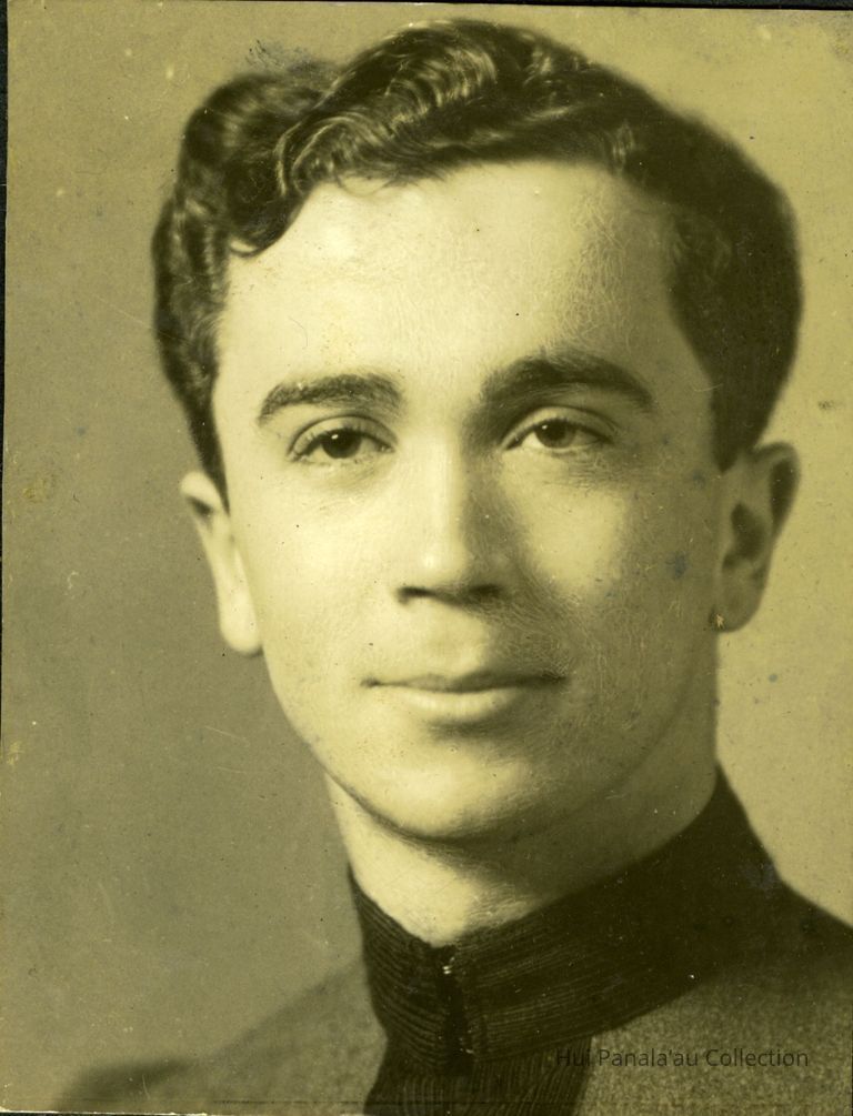 Victor Jacobson Graduation Photo, 1937; Kamehameha Schools Graduate