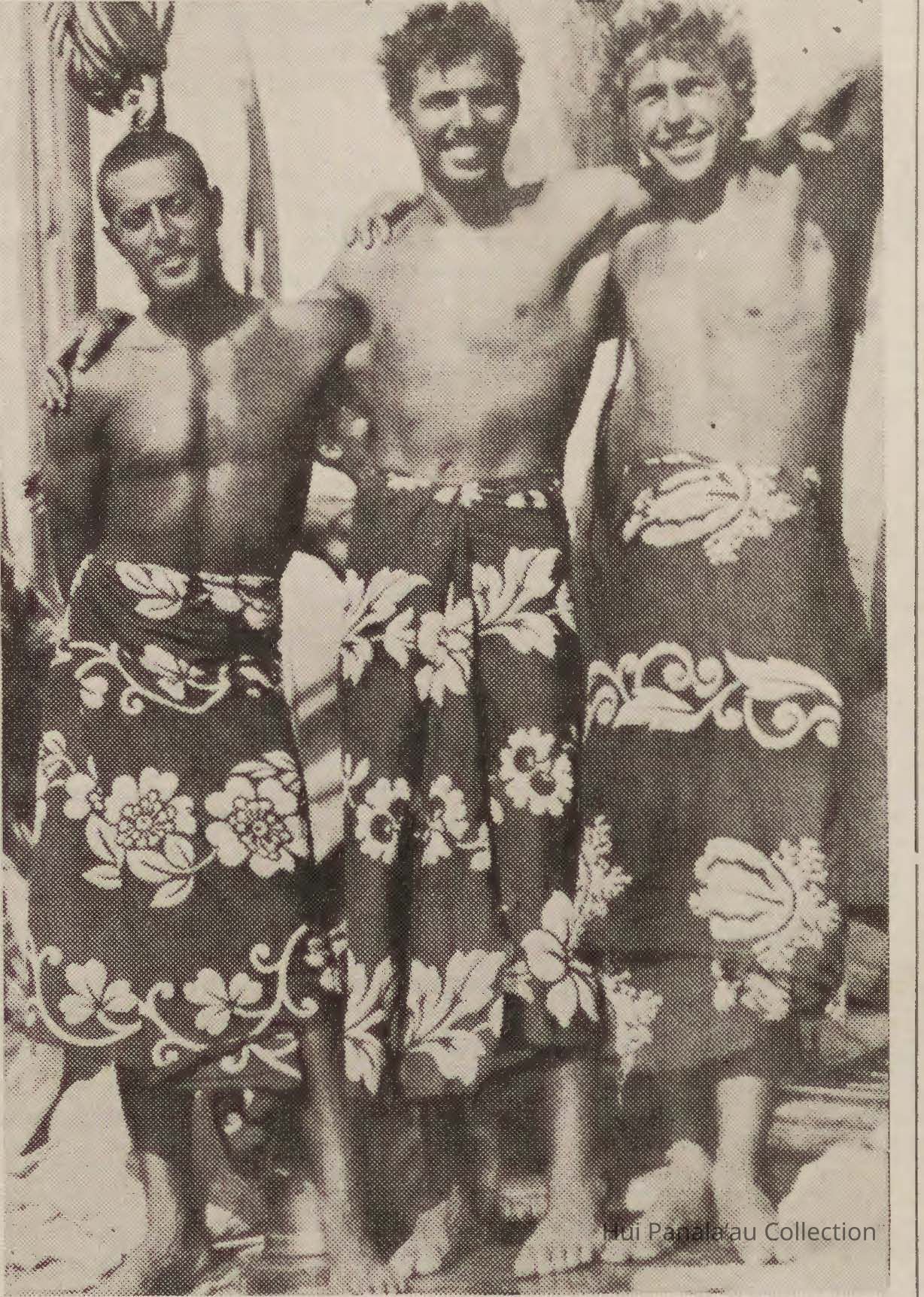 Back from the South Seas; Left to right-Louis Suares, Elmer Williamson, Arthur Harris