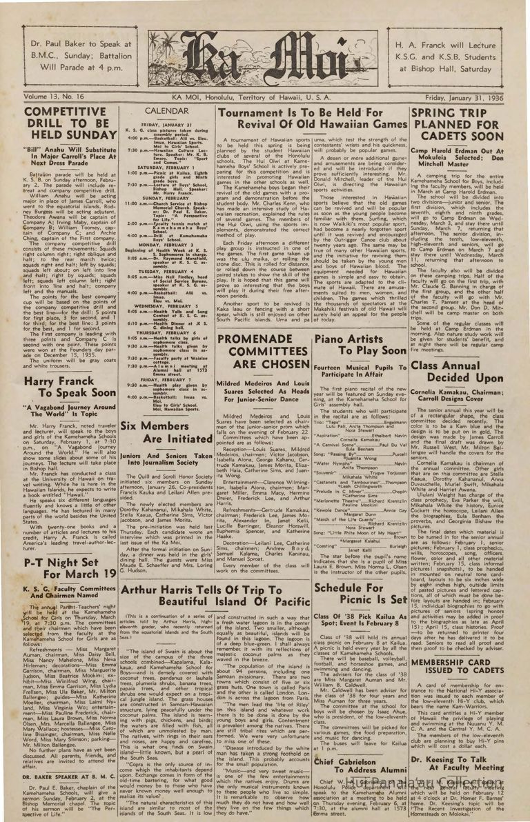 Arthur Harris tells of trip to beautiful island of Pacific picture number 1