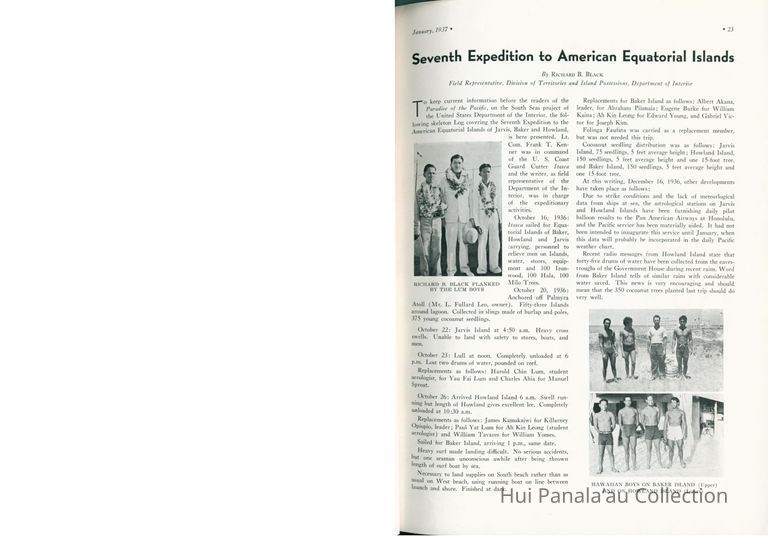 Seventh expedition to American Equatorial Islands picture number 1