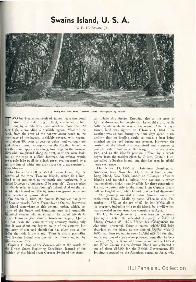 Swains Island, U. S. A picture number 1