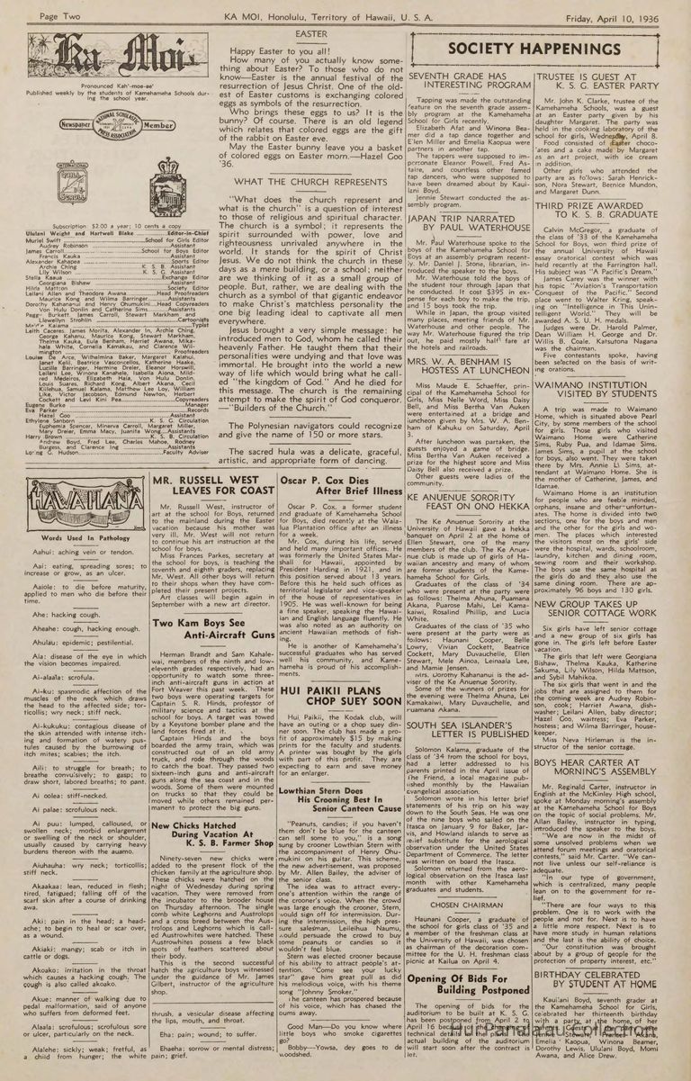 South Sea islander's letter is published picture number 1