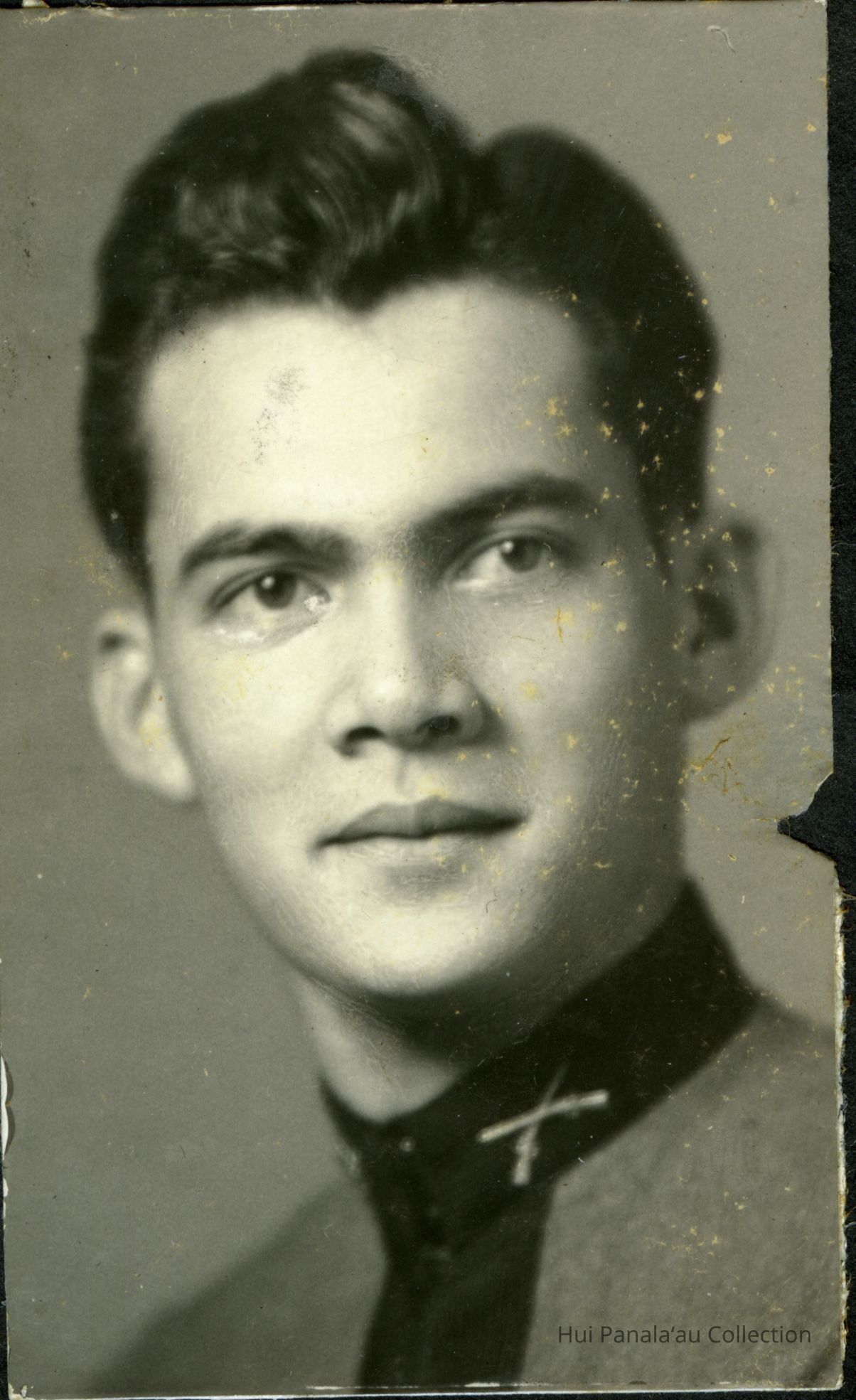 George Akana Graduation Photo, 1938; Kamehameha Schools Graduate