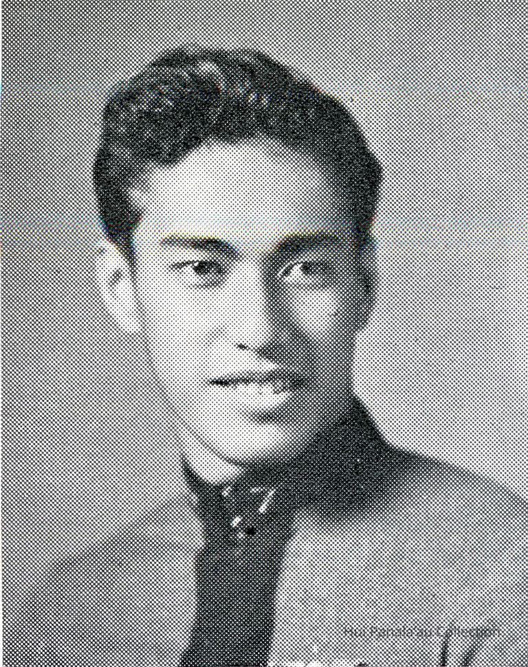 Sam Kahalewai Graduation Photo, 1938; Kamehameha Schools Graduate