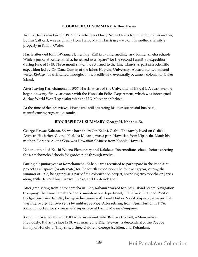 Interview with George Kahanu for the Panalaau Oral History Project picture number 1