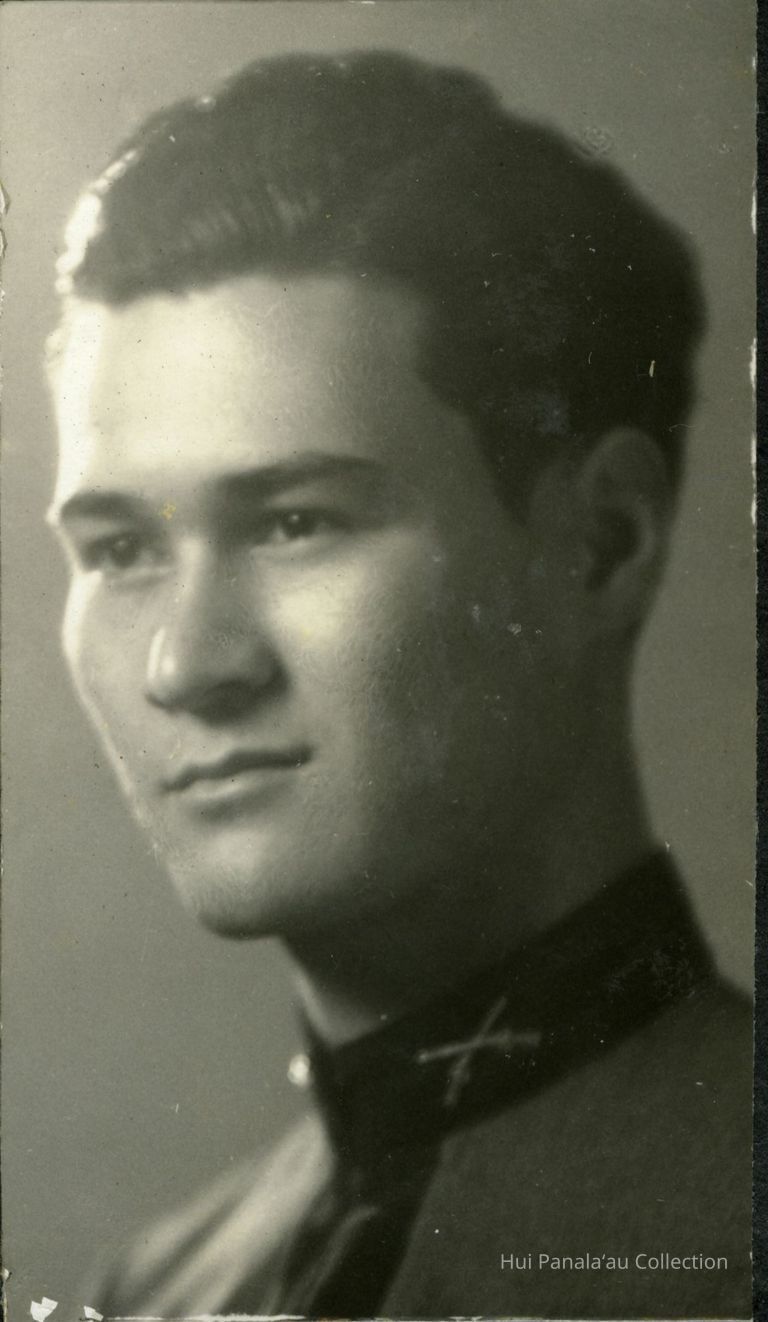 William Hutchinson Graduation Photo, 1938; Kamehameha Schools Graduate
