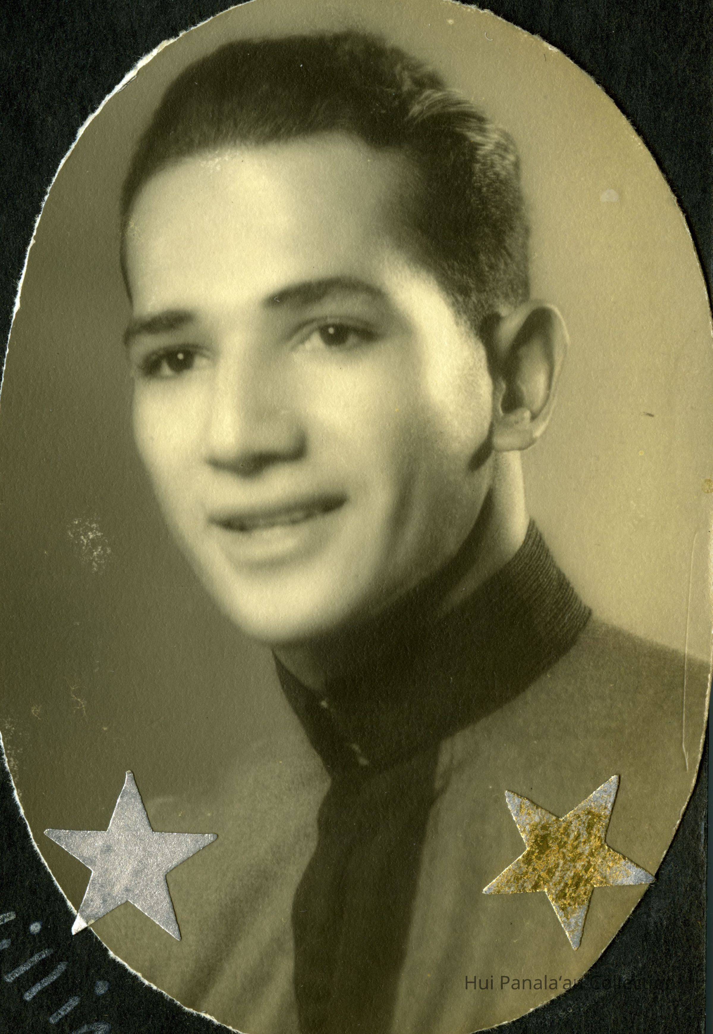 William Anahu Graduation Photo, 1936; Kamehameha Schools Graduate