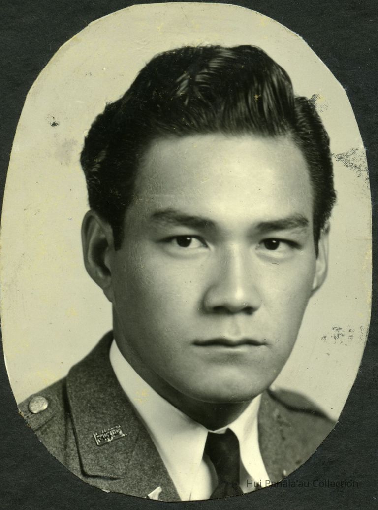 William Kahapea Graduation Photo, 1940; Kamehameha Schools Graduate