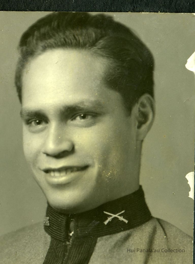 Aki Kini Levi Pea Graduation Photo, 1937; Kamehameha Schools Graduate