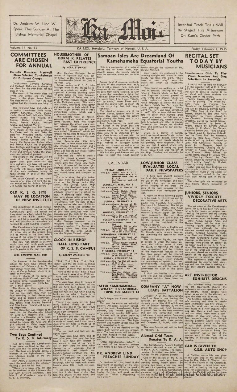 Samoan Isles are dreamland of Kamehameha Equatorial youths picture number 1