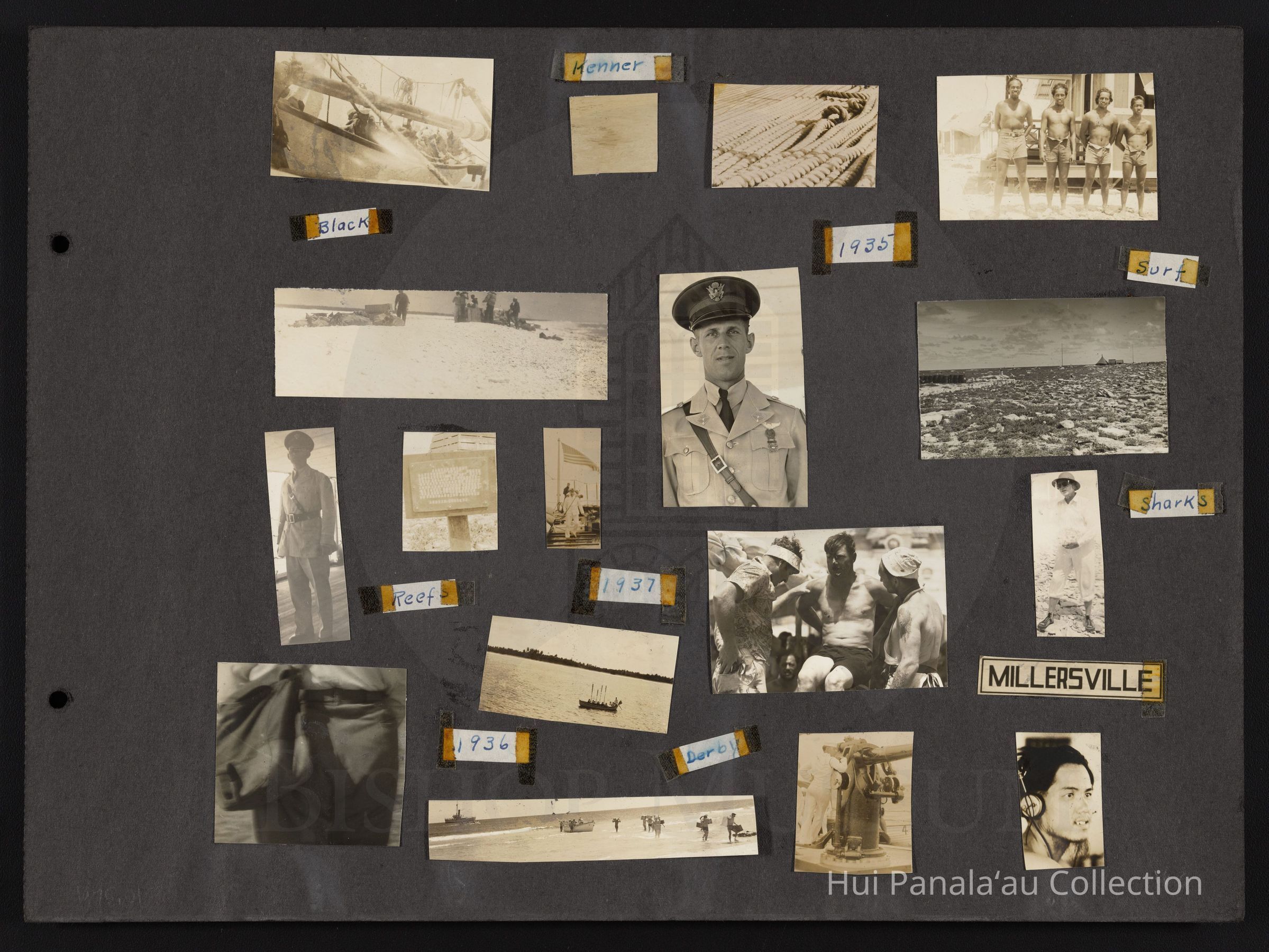 Black...Kenner... 1935..Surf...Reef...1937..Sharks...1936...Darey...MILLERSVILLE