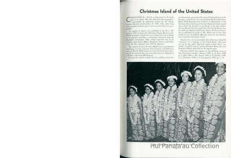 Christmas Island of the United States, Feb. 1939 picture number 1