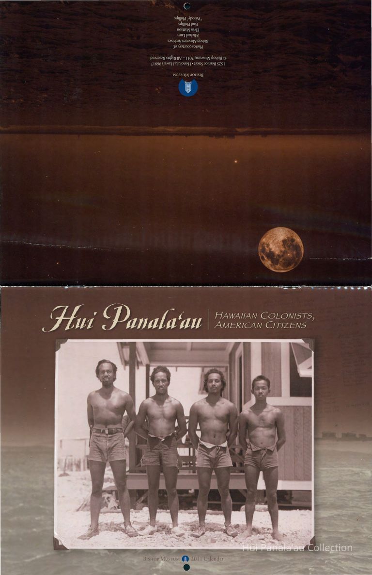 Hui Panalaʻau Hawaiian Colonists, American Citizens Bishop Museum Calendar picture number 1
