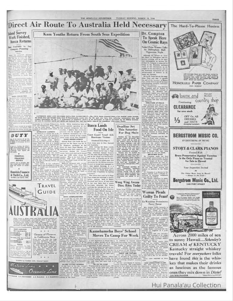 Island Survey Work Finished, Itasca Returns picture number 1