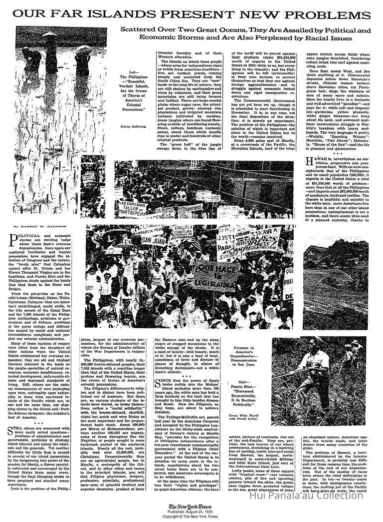 Our Far Islands Present New Problems picture number 1