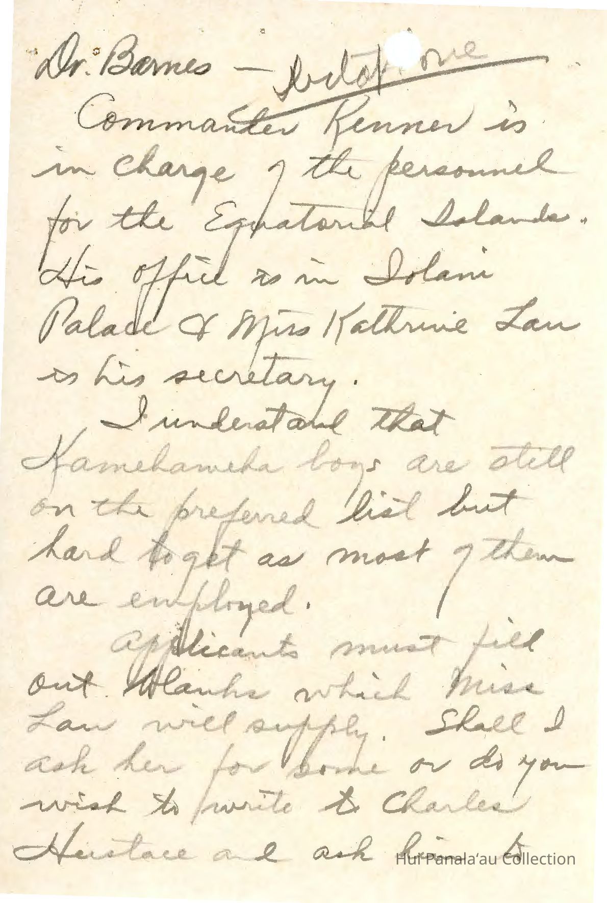 Letter from Donald Mitchell to Homer F. Barnes