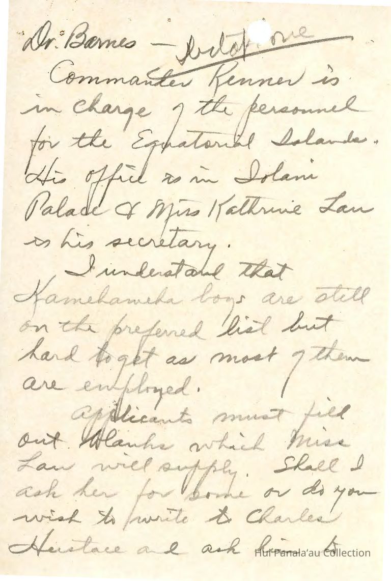 Letter from Donald Mitchell to Homer F. Barnes