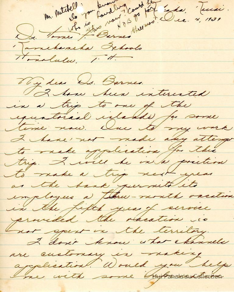 Letter from Charles Hustace to Homer F. Barnes picture number 1
