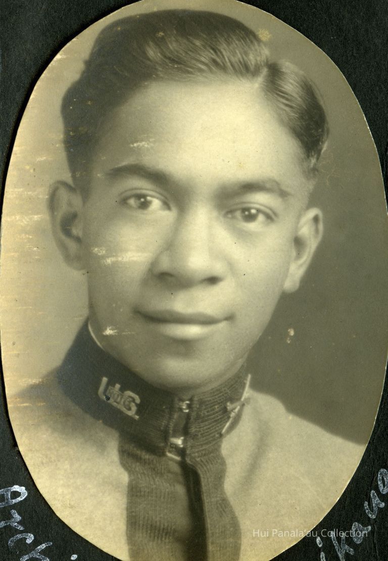 Archibald Kauahikaua Graduation photo, 1928; Kamehameha Schools Graduate