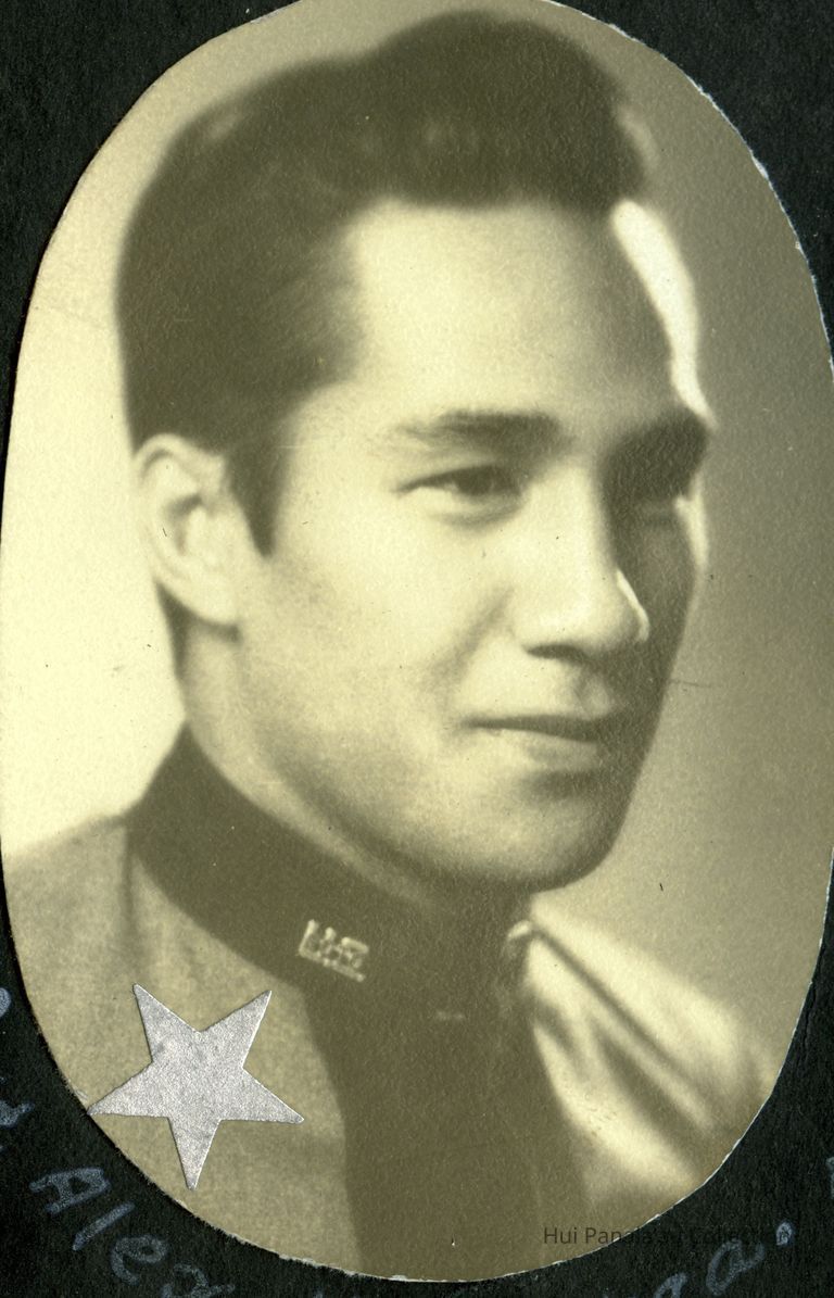Alexander Kahapea Graduation Photo, 1936; Kamehameha Schools Graduate
