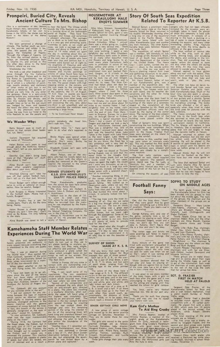 Story of South Seas expedition related to reporter at K.S.B. picture number 1