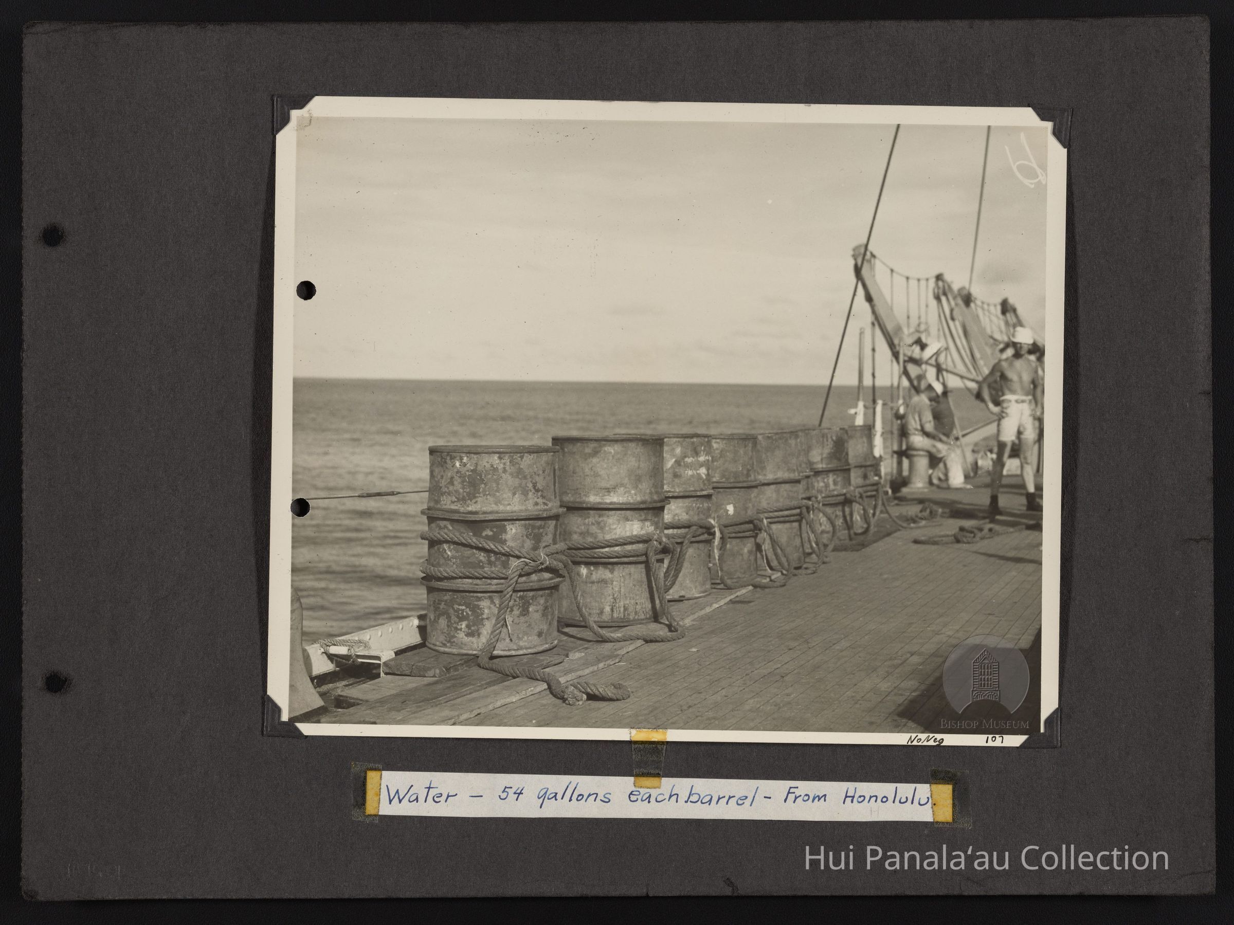 Water - 54 gallons each barrel - From Honolulu