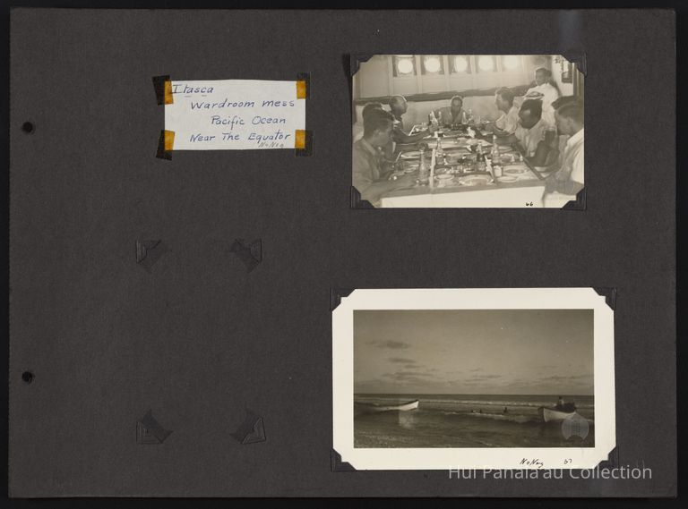 Itasca Wardroom mess Pacific Ocean Near the Equator