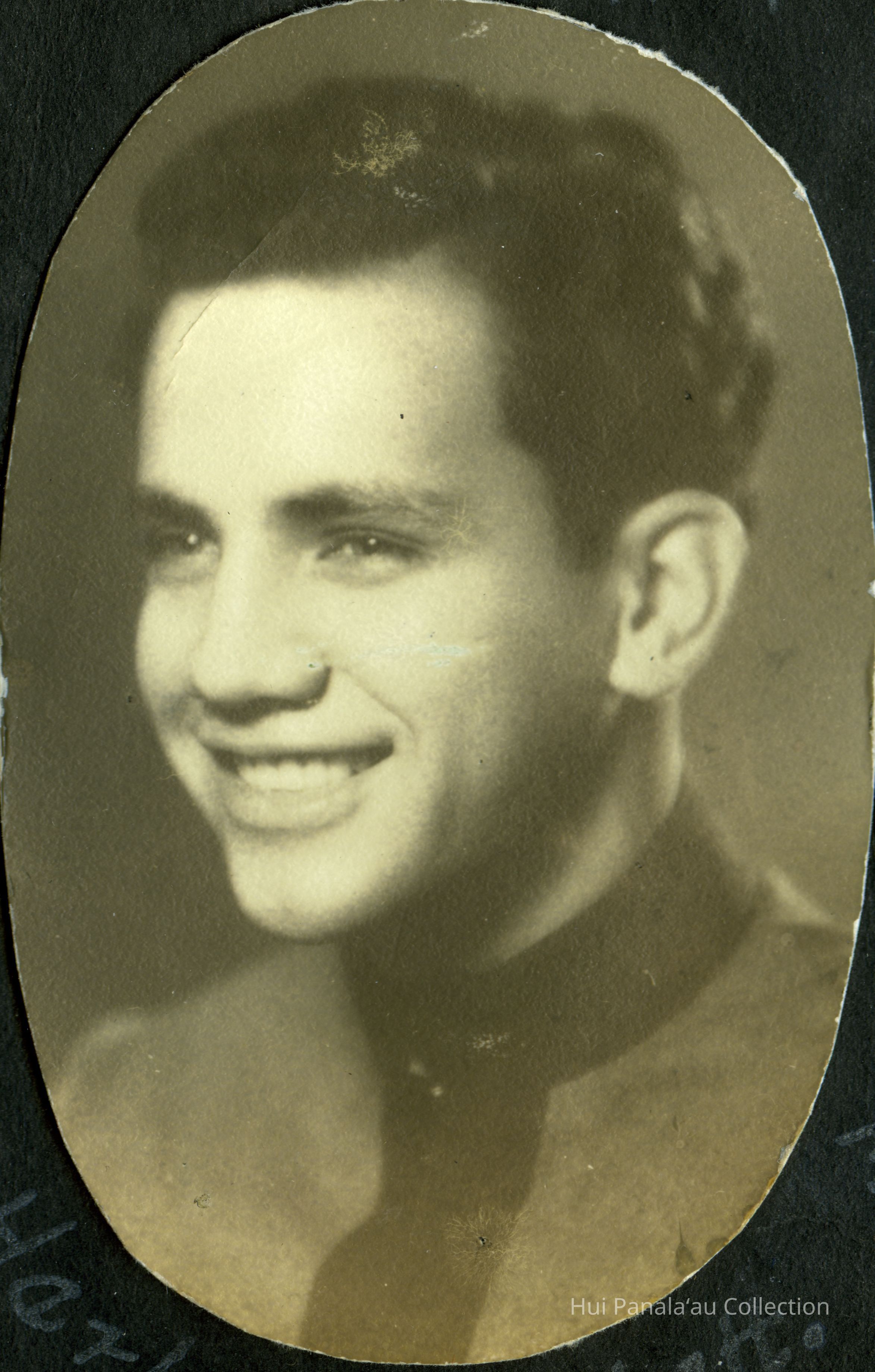 Graduation photo of Herbert Cockett from 1936; Kamehameha Schools Graduate