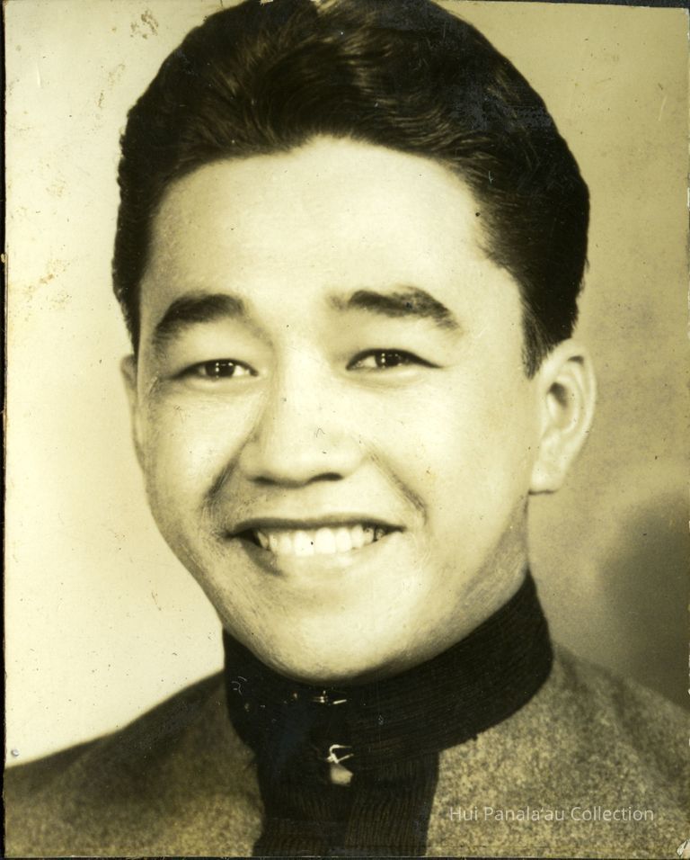 Charles Kaninau Graduation Photo, 1937; Kamehameha Schools Graduate