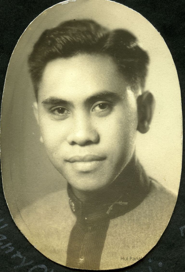 Henry Ohumukini Graduation Photo, 1936; Kamehameha Schools Graduate