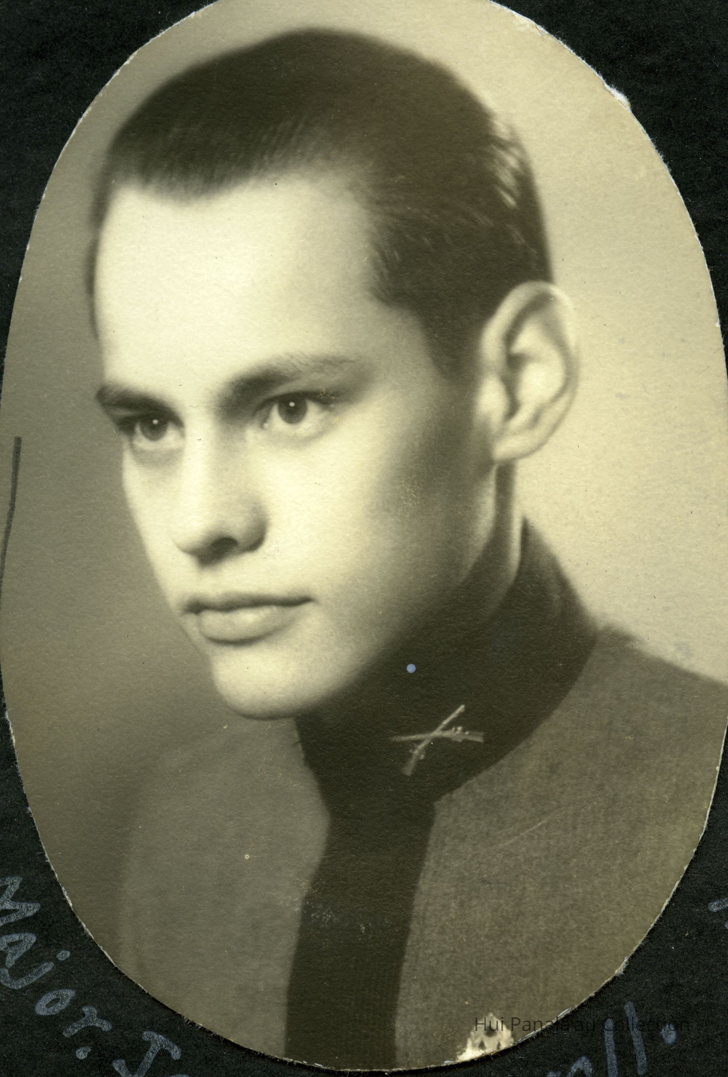 James Carrol Graduation Photo, 1936; Kamehameha Schools Graduate