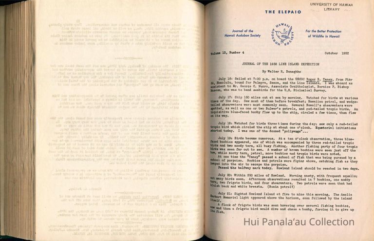 Journal of the 1938 Line Island Expedition picture number 1