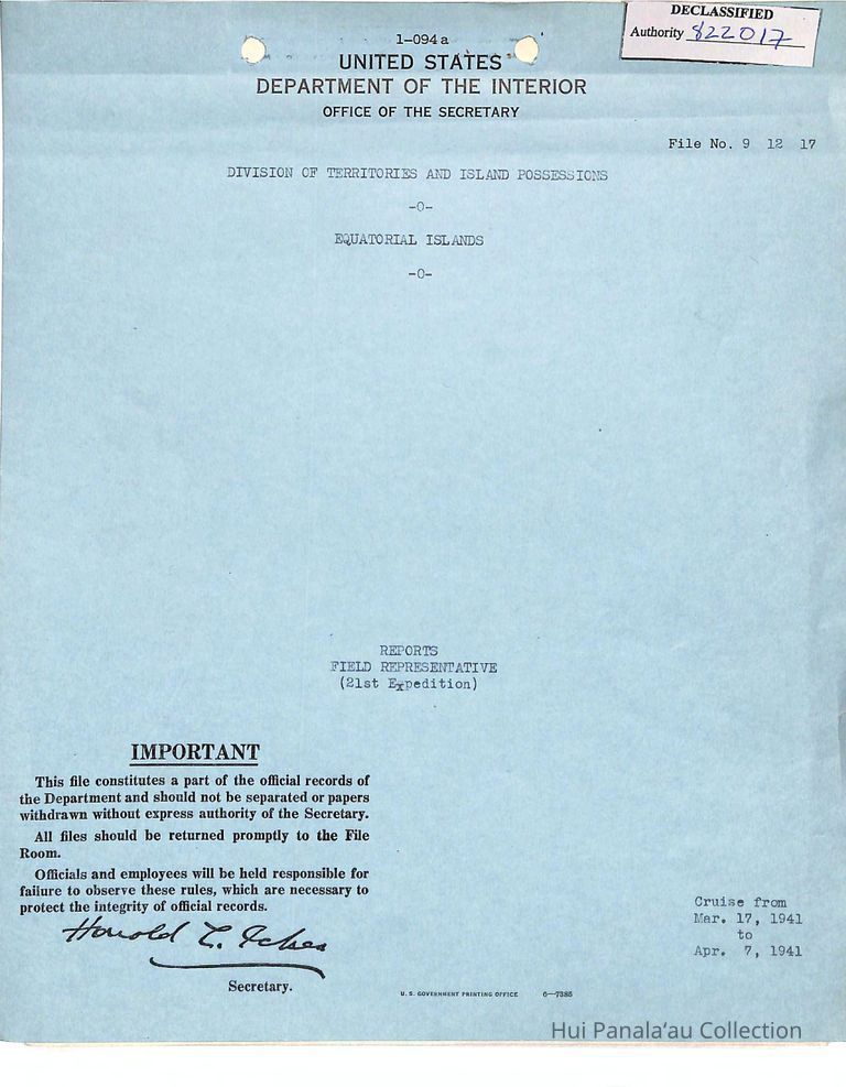 Reports, Field Representative (21st Expedition) picture number 1