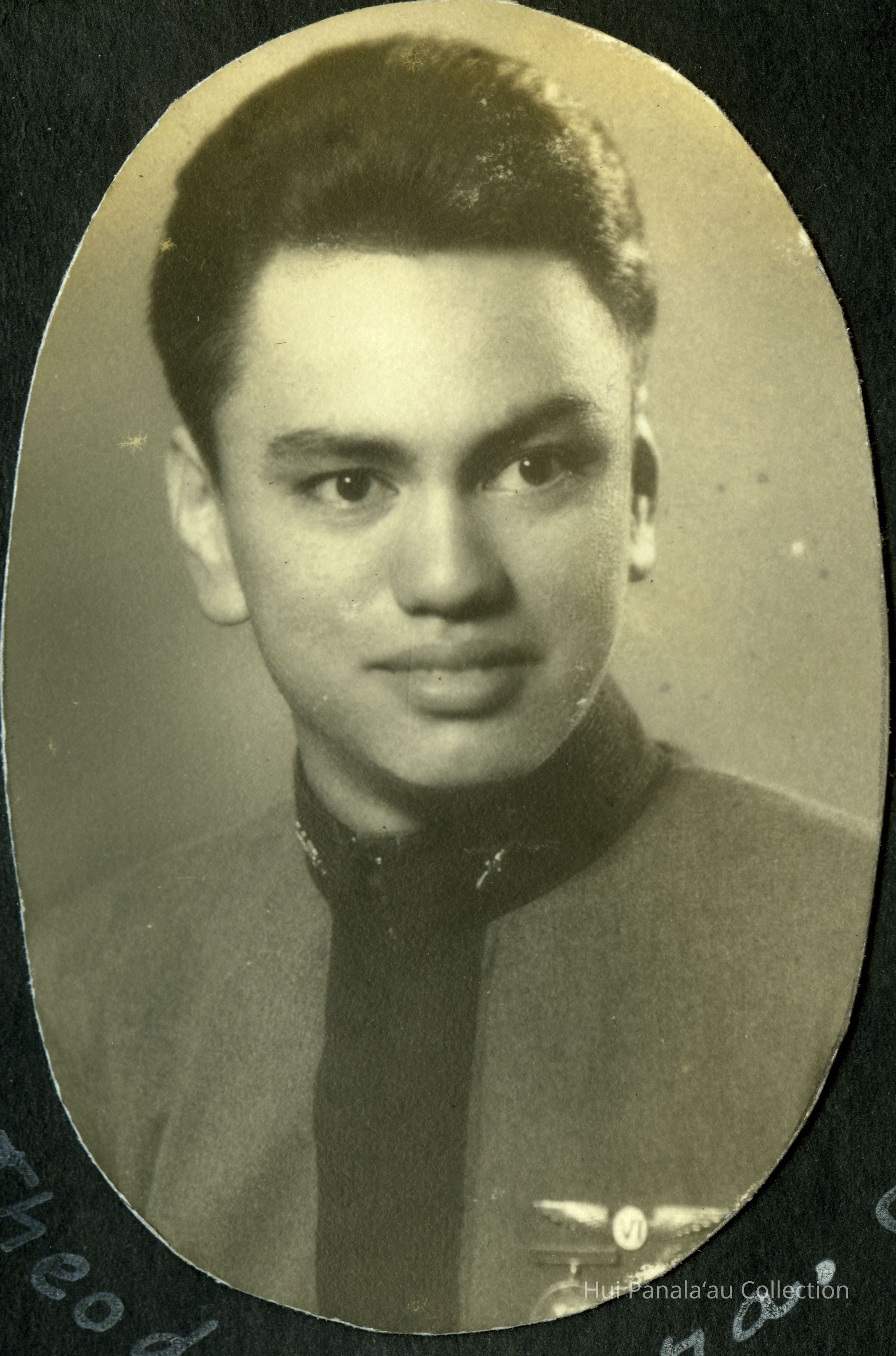 Theodore Awana Graduation Photo, 1936; Kamehameha Schools Graduate